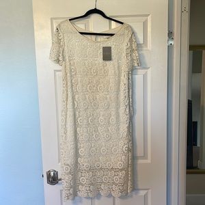 Brand New Ivory/White Eyelet Dress from Anthropologie